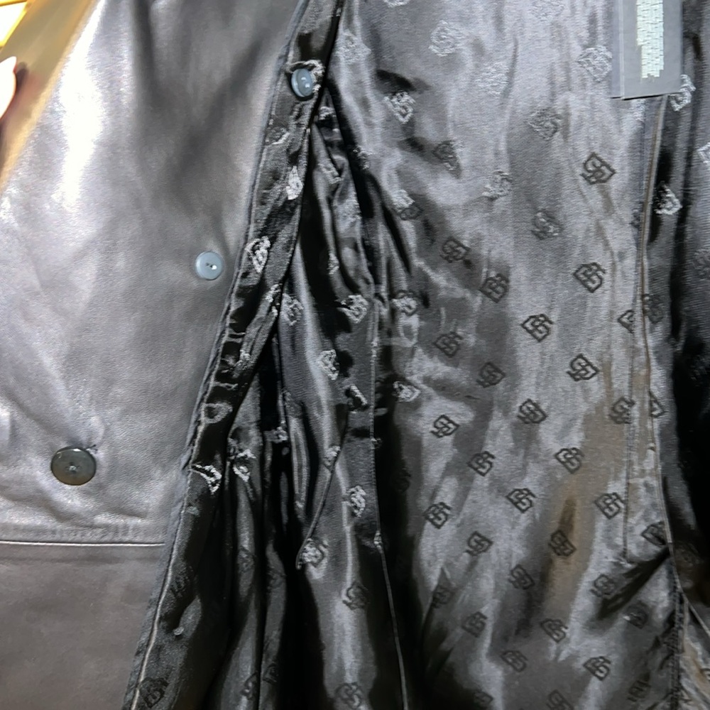 NWT BR COLLECTOR’S TIMELESS PIECE GENUINE LAMB LEATHER CAPTAIN'S BLAZER SIZE 2 - Picture 15 of 16